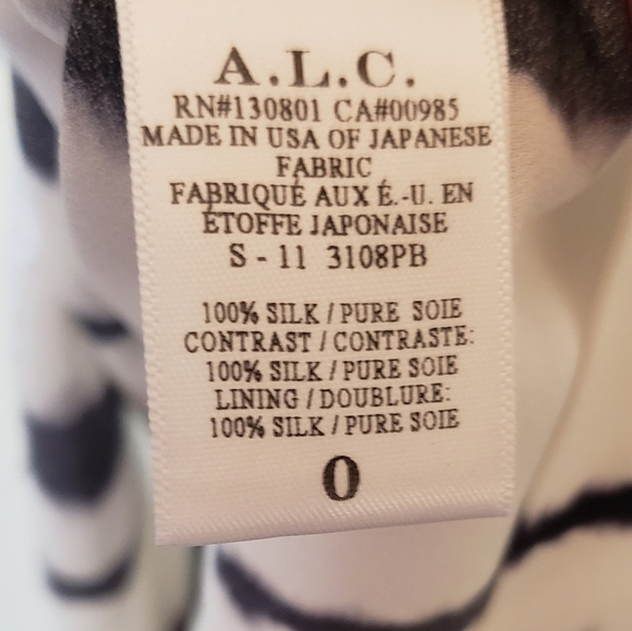 A.L.C. Walsh Silk Stripe Skirt - Picture 7 of 8